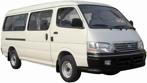 Customized 6m 9-15 Seater Mini City Bus HIACE Type Euro II diesel Engine