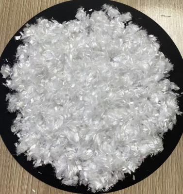 Polypropylene Polyethylene Concrete Fiber 4.5mm White