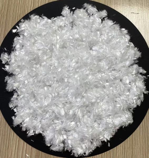 Polypropylene Polyethylene Concrete Fiber 4.5mm White