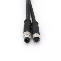 Connecteur M8 masculin protégé en PVC 4 broches avec câble moulé droit A code