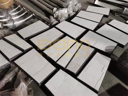Thickness 8mm Wear Resistant Lining Hot Vulcanization Ceramic Wear Liner
