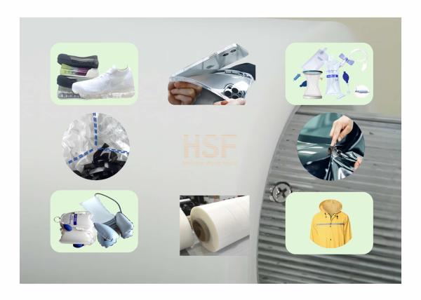 200 μm thermoplastic urethane film for medical device coating, surgical drapes, gowns, medical packing, wound dressing.