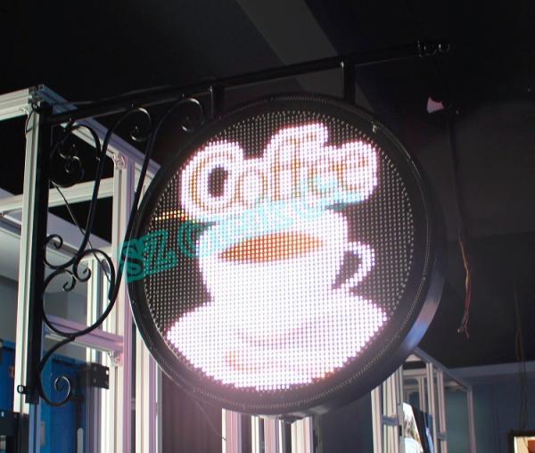 new products P8 round outdoor advertising led display screen prices for coffee shop