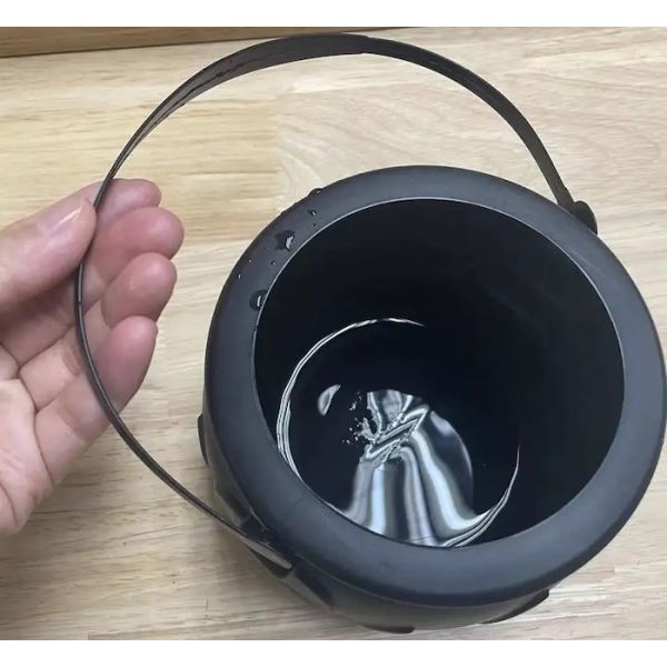 Конфета ведра PP черноты 1200ML изготовленная на заказ раздражает пластмасовые контейнеры для Holloween