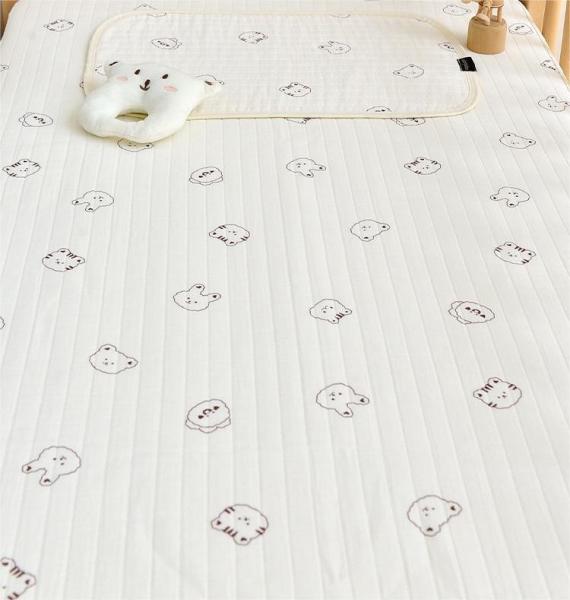 Soft and Breathable Baby Blanket Quilt Made of 100% Cotton Fiber for Newborn Swaddle