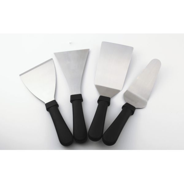 Stainless steel Cookware Food Shovel with Plastic Handle For Kitchen Appliance