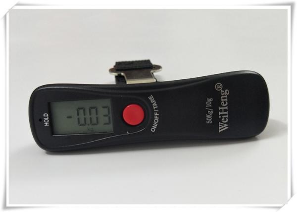 Black Travel Bag Weighing Scales Units KG / G / LB / OZ With Polyester Belt
