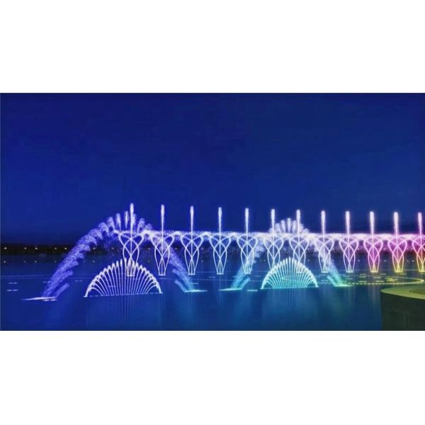 Programador de computadoras boquillas de rocío de agua parque de música fuente de agua