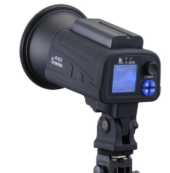X-808 Series Studio flash light with Battery compartment, single lamp holder, 550 battery