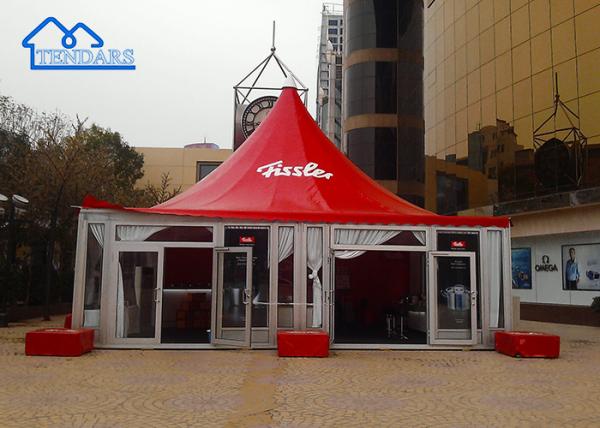 Casamento de luxo Tenda de Pagoda Armazém de Alumínio de Algodão Pesado Para Eventos de Festa Tendas de Estrutura Clearpan