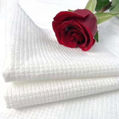 Échantillon non-tissé blanc du tissu 70% Tencel/30% Cupro de Spunlace disponible