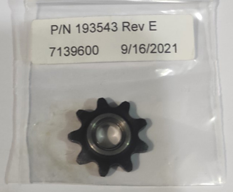 Asymtek SL940E/SL941E 193543/7139600 ASSY IDLE SPROCKET SMT piezas de máquinas