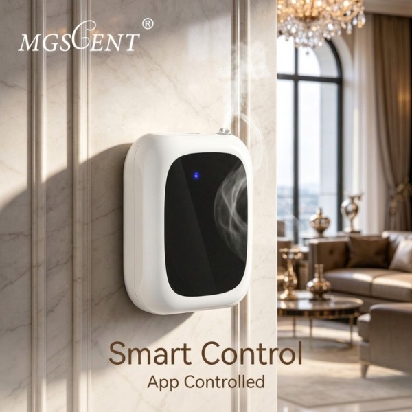 Eco Friendly Home Fragrance Device with Smart Control Wireless and Two Fluid Atomization Aroma Machine