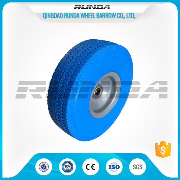 Various Colors 10 Inch Hand Truck Wheels Abrasion Resistant Comb Pattern