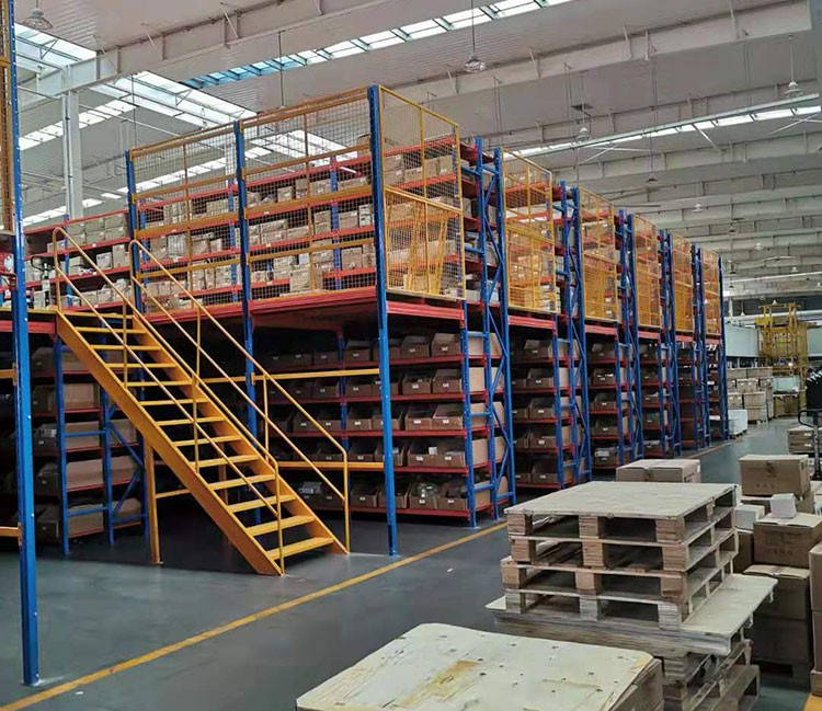 Multi Tier Mezzanine Floor System Warehouse Mezzanine Systems Simple Assembly