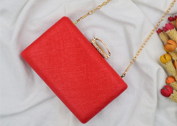 Summer Female Party Wedding Evening Clutch Bags , Ladies Clutch Bags With Ring Clasp