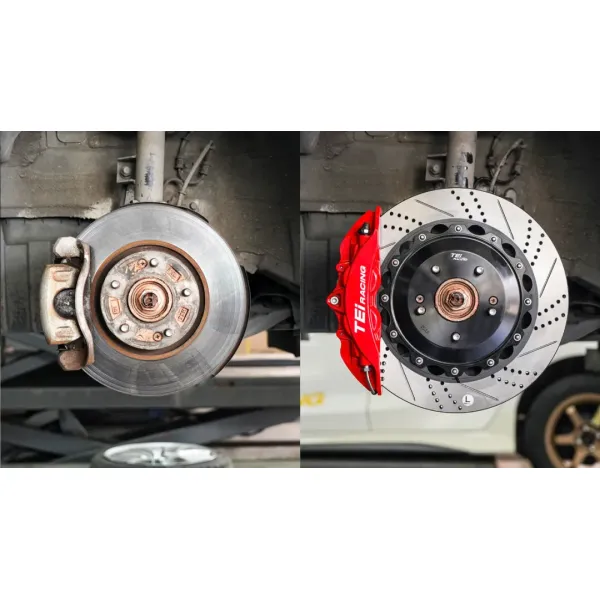 Front Big Brake Kit 4 Piston Caliper With 355x28mm Rotor BBK Auto Brake System For Hyundai Veloster 18 Inch Car Rim