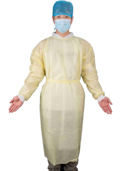 Vestido de isolamento de SMS médico de nível 2