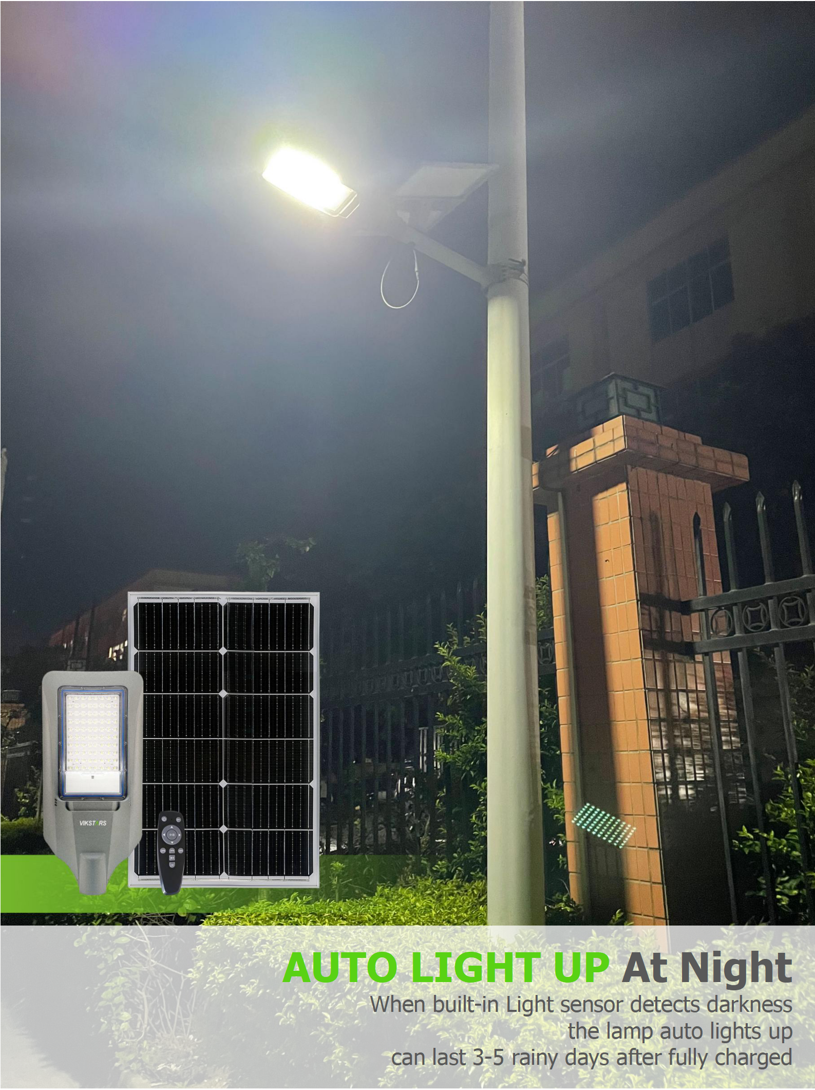 300w 500w 600w 1000w 1600w Солнечные уличные фонари высокий лумен 170lm/W для дорожных / уличных солнечных фонарей