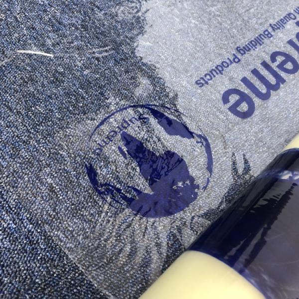 Water and Paint Proof PE Tranparent Adhesive Plastic Carpet Protective Film With Customized Logo