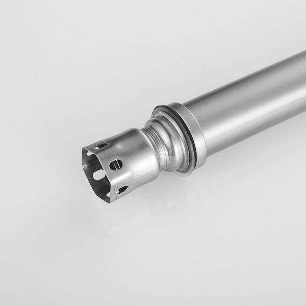 Deck Mounted Stainless Steel One-Handle Silver Kitchen Sink Faucet Durable and Modern