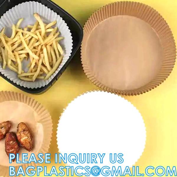 Air Fryer Disposable Paper Liner Reusable Air Fryer Liners, Round Air Fryer Parchment Paper, Non-Stick Food Grade