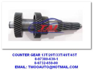 反対ギヤ日本のトラックは13T/20T/33T/49T/45T、8-97380-630-1 8-9732-659-00 4JH1-TC 4HF1-2005