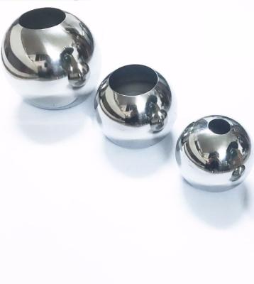 bola de metal com furo, bola SS304 oca de aço inoxidável de 50MM * 25,5 milímetros com furo