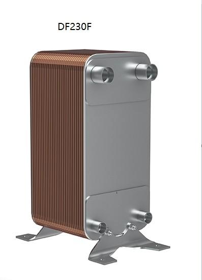 Diagonal Flow Brazing Heat Exchanger Max 600KW For Industrial Chiller