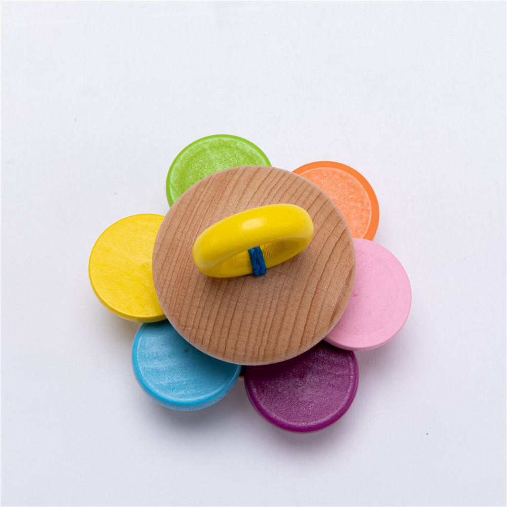 Детей игрушек Soother 7.2cm трещотки аппаратуры деревянных музыкальных деревянные