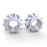 Extrusores de doble tornillo Elementos de mezcla dentados Tamaño personalizado Partes de máquinas de extrusión industrial