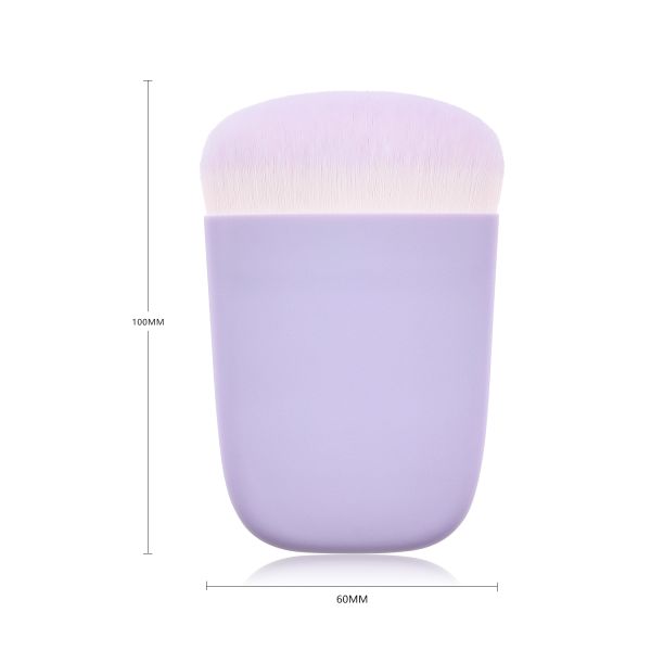 OEM Synthetic Single Purple Brushes 40g Flat Edge Makeup Brush Synthetic Hair