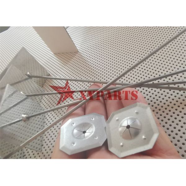 Air Condition Galvanized Steel Self Stick Insulation Nails With Metal Clips