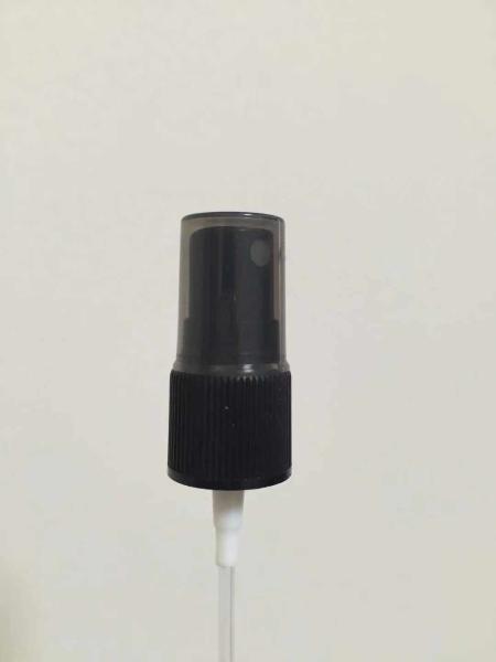 Black Fine Mist Sprayer With Clear Cap For Hand Sanitizer 18/410 20/410