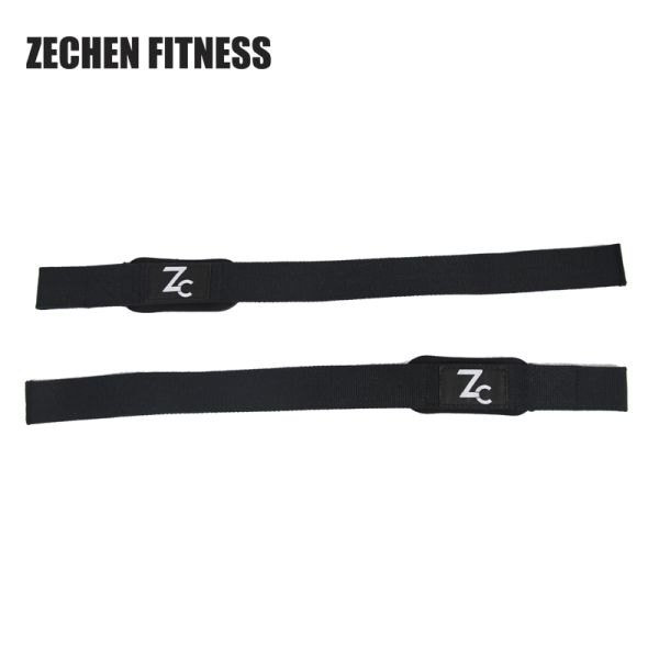 Figure 8 Weightlifting Wrist Straps Black Gymnastic Fitness Thicker Cotton