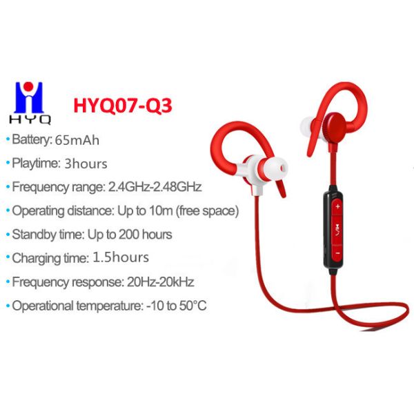 RoHS BT5.1 100dB Earhook Wireless Bluetooth Earphone For Office