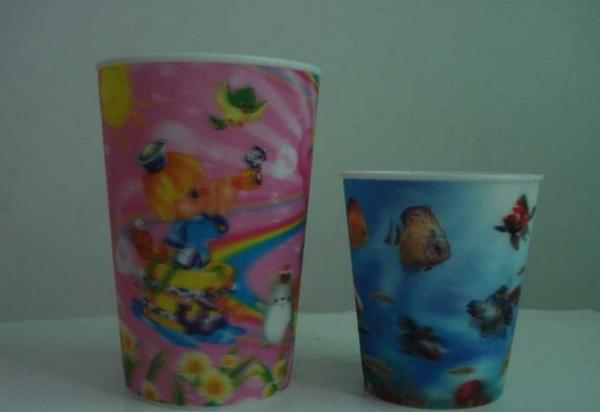 PLASTIC LENTICULAR Promotional 3D Lenticular Drinking Cup lenticular PP water cup for Kids