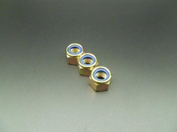 M12-1.25/M12-1.5/M12-1.75 DIN 985 Class 8 Zinc Finish Steel Nylon Insert Lock Nut