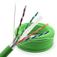 Chaqueta de PVC sin blindaje del cobre sin oxígeno 24awg de UTP CAT5e Lan Cable 99,99%