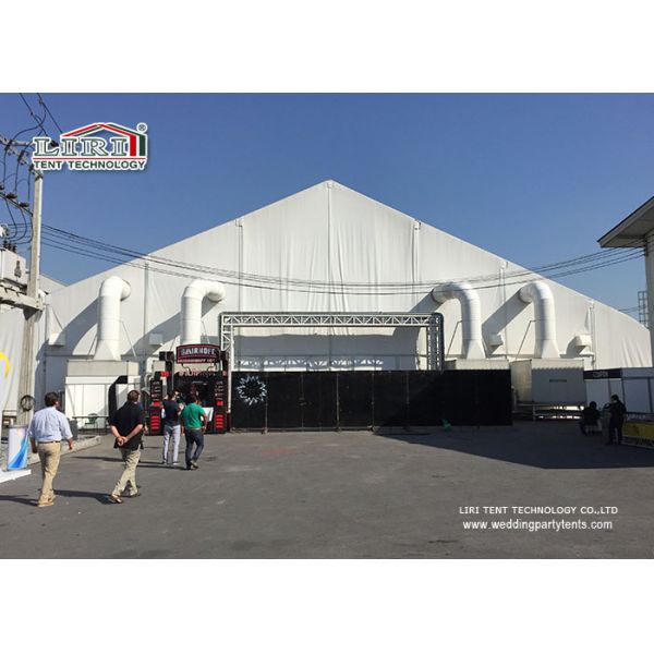 Теплостойкие шатры TFS 40 x 90 m с огнезамедлительной тканью PVC белизны для случаев