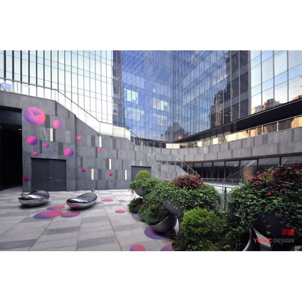 Hand-forged Stainless Steel Balloon Sculpture for Outdoor Decorative Art Installation