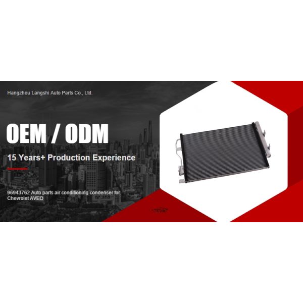 Condensador de aire acondicionado de piezas de automóviles para AVEO T300 96943762 Número de referencia 08313018