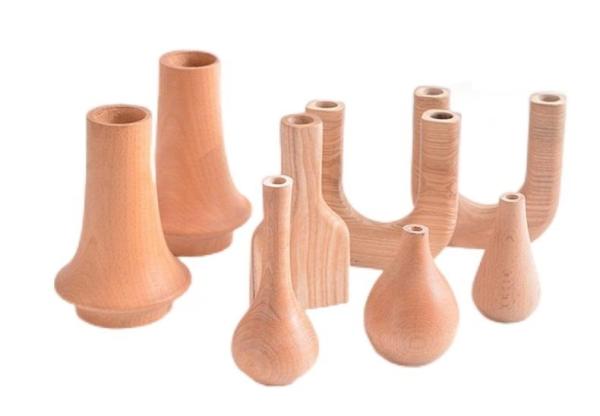 Home Wooden Candle Holder Craft Decor Statue Cute Handmade Wooden Figurines Carving Wooden Decoration Orname