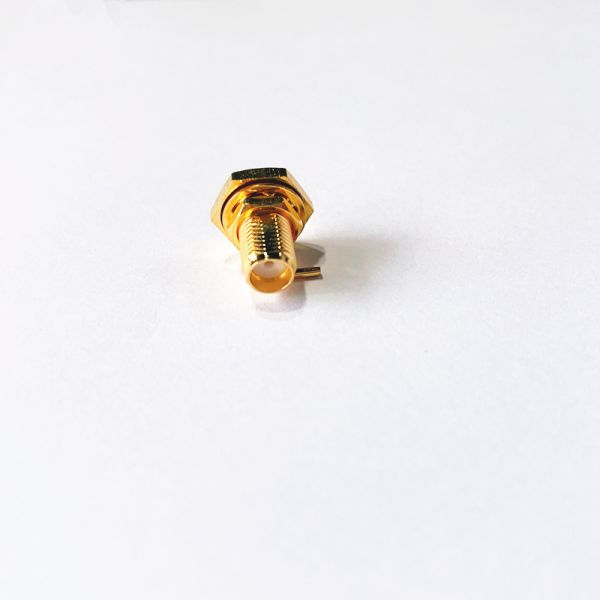 SMA-KYB2 RF Coaxial Connector 50Ω Female Straight with Gold-plated Brass for DC-18GHz Applications