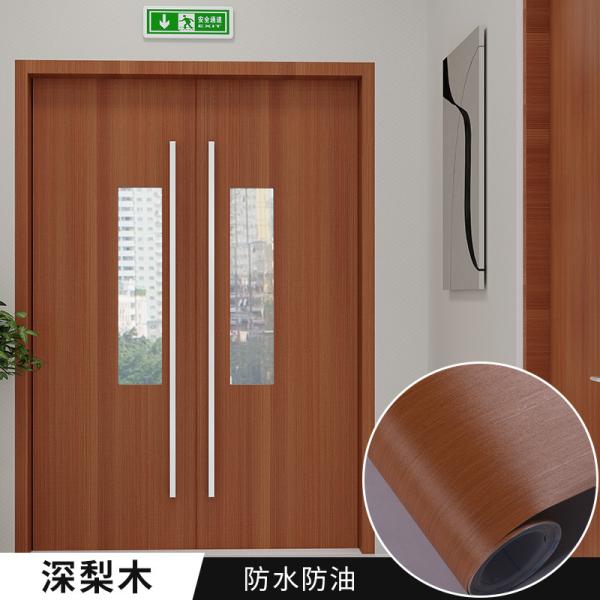 122cm Width Dark Wood Grain Wallpaper 50m Vinyl Wallpaper Wood Grain Heat Resistant