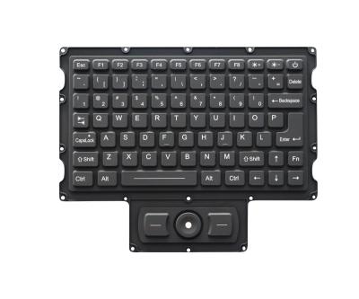 Teclado áspero do silicone da compatibilidade eletrónica de 78 chaves com nível militar integrado do rato