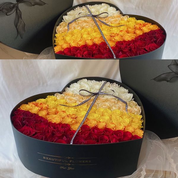 Роскошные подарки в форме сердца с двойным слоем ювелирных изделий