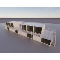 Edificio modular prefabricado acumulable con perspectiva moderna
