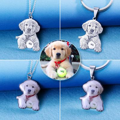 colar personalizada na moda de prata 2.2cm feita sob encomenda da etiqueta de cão das colares S925 de 0.87in