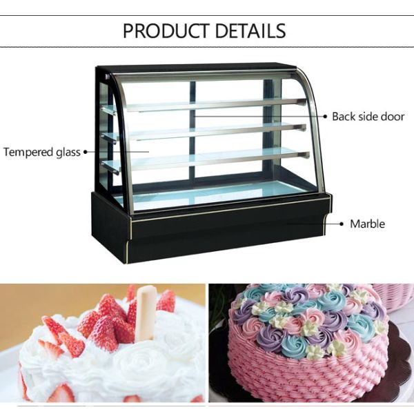 4 температуры магазина пекарни дисплея десерта витрины торта слоя стеклянных нормальных